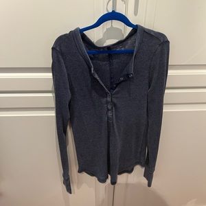 Aerie long sleeve blue top